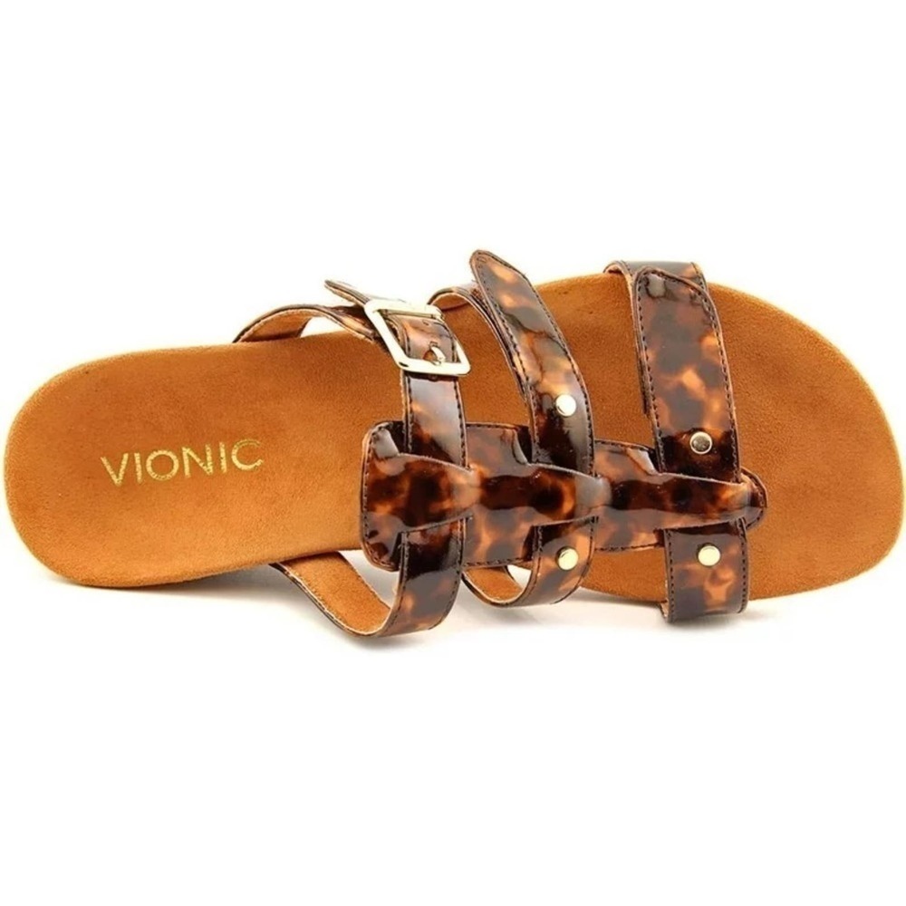 Vionic Brown Tortoise Sandals